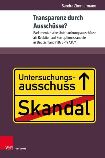 Portada del libro «Transparenz durch Ausschüsse?», de Sandra Zimmermann