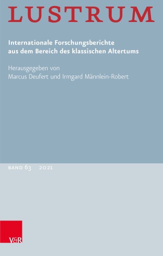 Portada del libro «Lustrum Band 63 – 2021»