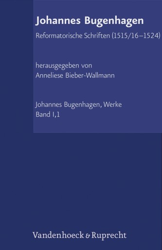 Portada del libro «Reformatorische Schriften (1515/16–1524)», de Johannes Bugenhagen