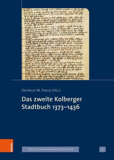 Portada del libro «Das zweite Kolberger Stadtbuch 1373–1436»