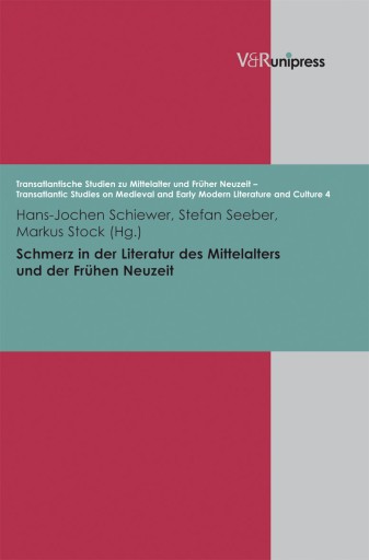 Portada del libro «Schmerz in der Literatur des Mittelalters»