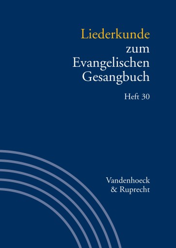 Portada del libro «Liederkunde zum Evangelischen Gesangbuch. Heft 30»