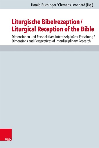 Portada del libro «Liturgische Bibelrezeption/Liturgical Reception of the Bible»