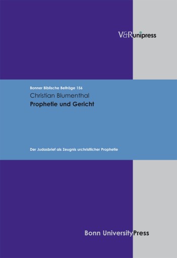 Portada del libro «Prophetie und Gericht», de Christian Blumenthal