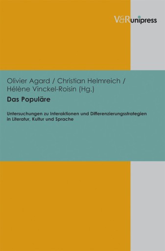 Portada del libro «Das Populäre»