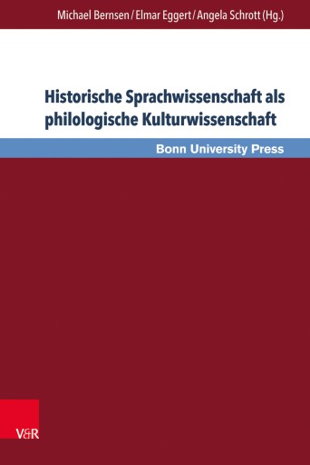 Portada del libro «Historische Sprachwissenschaft als philologische Kulturwissenschaft»
