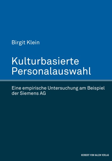 Portada del libro «Kulturbasierte Personalauswahl», de Birgit Klein
