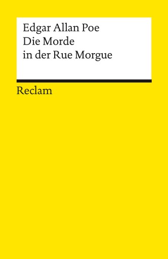 Portada del libro «Die Morde in der Rue Morgue», de Edgar Allan Poe