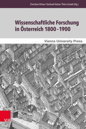 Portada del libro «Wissenschaftliche Forschung in Österreich 1800–1900»