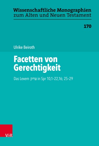 Portada del libro «Facetten von Gerechtigkeit», de Ulrike Beiroth