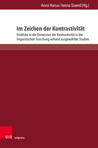 Portada del libro «Im Zeichen der Kontrastivität»
