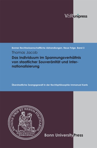 Portada del libro «Das Individuum im Spannungsverhältnis von staatlicher Souveränität und Internationalisierung», de Thomas Jacob