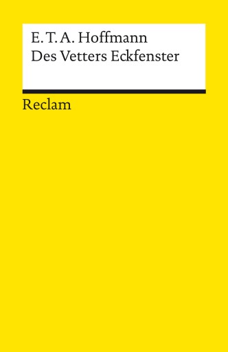 Portada del libro «Des Vetters Eckfenster», de E. T. A. Hoffmann