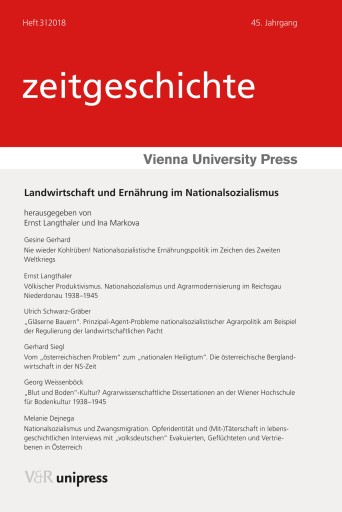 Portada del libro «Landwirtschaft und Ernährung im Nationalsozialismus»