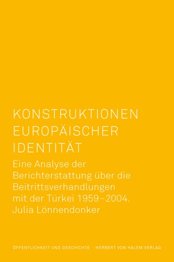 Portada del libro «Konstruktionen europäischer Identität», de Julia Lönnendonker