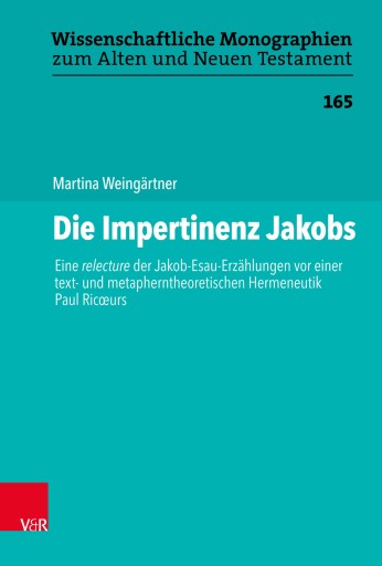 Portada del libro «Die Impertinenz Jakobs», de Martina Weingärtner