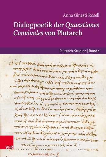 Portada del libro «Dialogpoetik der Quaestiones Convivales von Plutarch», de Anna Ginestí Rosell