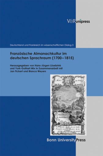 Portada del libro «Französische Almanachkultur im deutschen Sprachraum (1700–1815)»