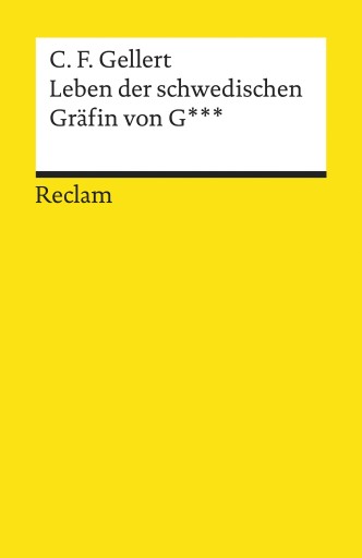Portada del libro «Leben der schwedischen Gräfin von G***», de Christian Fürchtegott Gellert