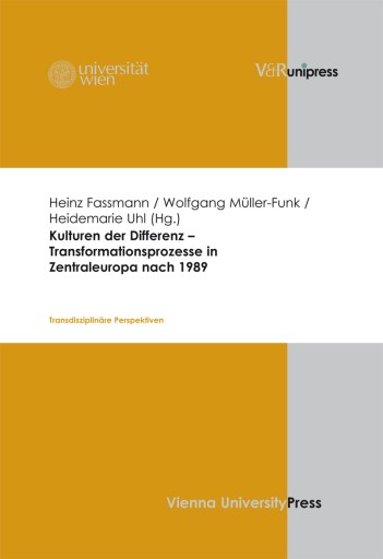 Portada del libro «Kulturen der Differenz – Transformationsprozesse in Zentraleuropa nach 1989»