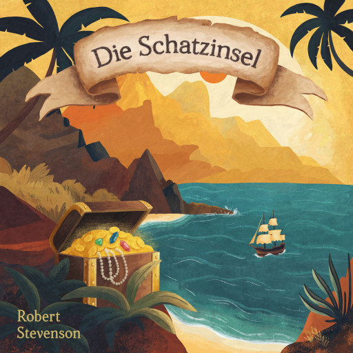 Portada del audiolibro «Die Schatzinsel», de Robert Stevenson, Hörbücher für Kinder
