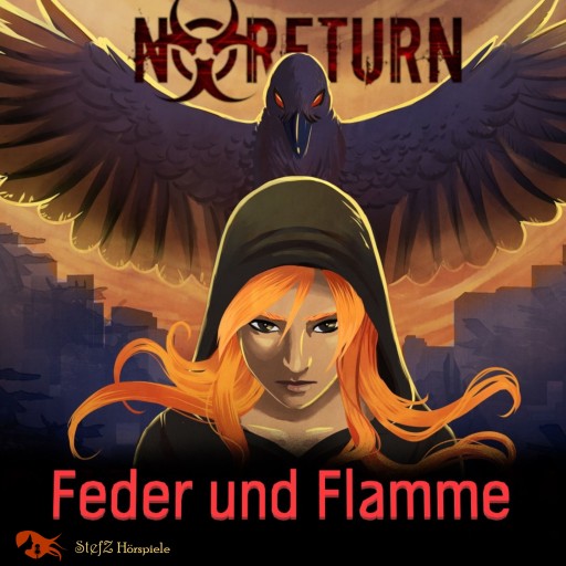 Portada del audiolibro «NoReturn - Feder und Flamme», de StefZ Hörspiele