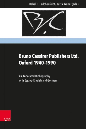 Portada del libro «Bruno Cassirer Publishers Ltd. Oxford 1940–1990»