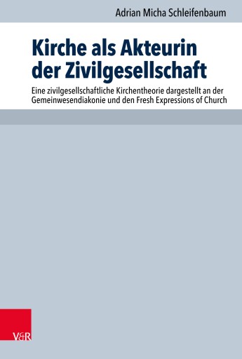 Portada del libro «Kirche als Akteurin der Zivilgesellschaft», de Adrian Micha Schleifenbaum