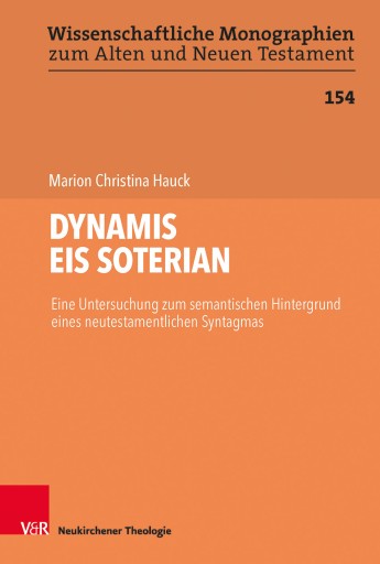 Portada del libro «DYNAMIS EIS SOTERIAN», de Marion Christina Hauck