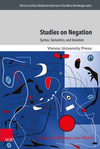 Portada del libro «Studies on Negation»