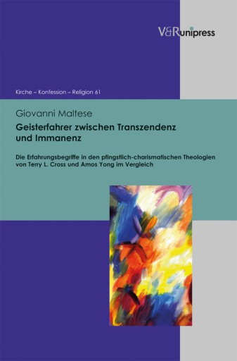 Portada del libro «Geisterfahrer zwischen Transzendenz und Immanenz», de Giovanni Maltese