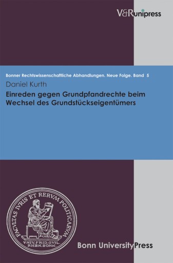 Portada del libro «Einreden gegen Grundpfandrechte beim Wechsel des Grundstückseigentümers», de Daniel Kurth