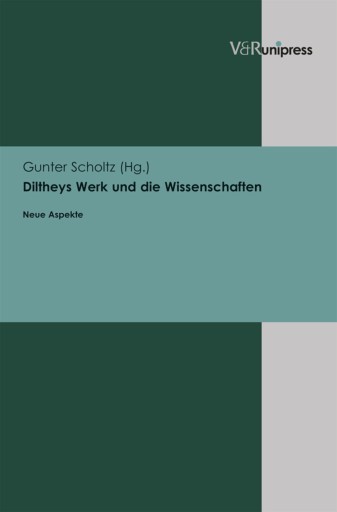 Portada del libro «Diltheys Werk und die Wissenschaften»