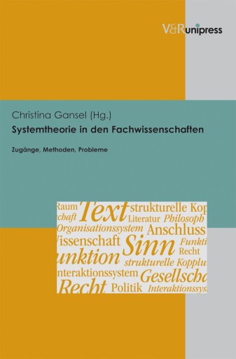 Portada del libro «Systemtheorie in den Fachwissenschaften»