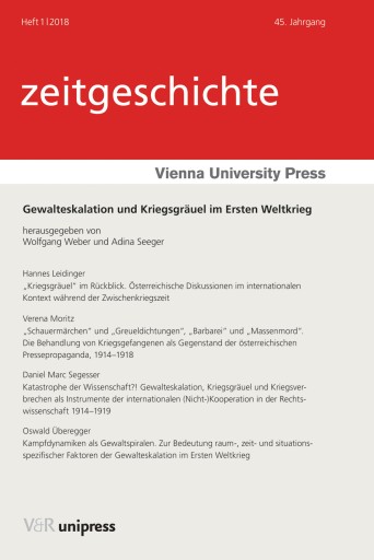 Portada del libro «Gewalteskalation und Kriegsgräuel im Ersten Weltkrieg»