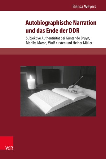 Portada del libro «Autobiographische Narration und das Ende der DDR», de Bianca Weyers