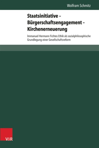 Portada del libro «Staatsinitiative – Bürgerschaftsengagement – Kirchenerneuerung», de Wolfram Schmitz