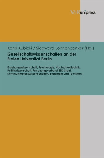 Portada del libro «Gesellschaftswissenschaften an der Freien Universität Berlin»