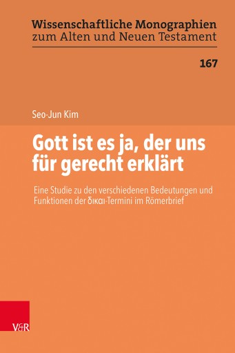 Portada del libro «Gott ist es ja, der uns für gerecht erklärt», de Seo-Jun Kim
