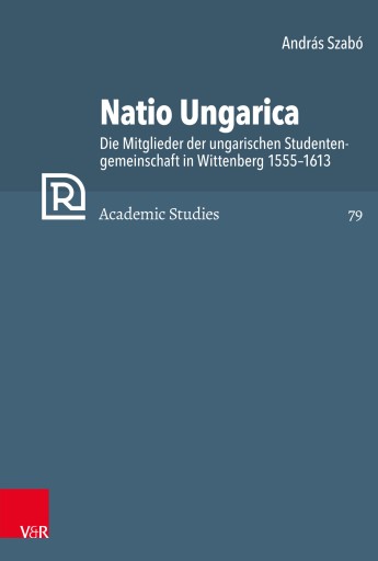 Portada del libro «Natio Ungarica», de András Szabó