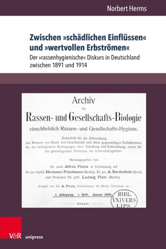 Portada del libro «Zwischen »schädlichen Einflüssen« und »wertvollen Erbströmen«», de Norbert Herms