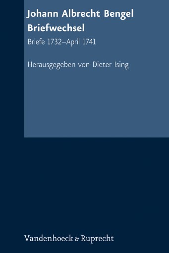 Portada del libro «Johann Albrecht Bengel: Briefwechsel», de Johann Albrecht Bengel