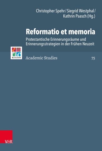Portada del libro «Reformatio et memoria»