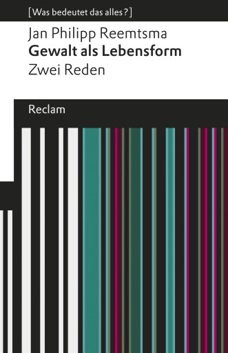 Portada del libro «Gewalt als Lebensform», de Jan Philipp Reemtsma