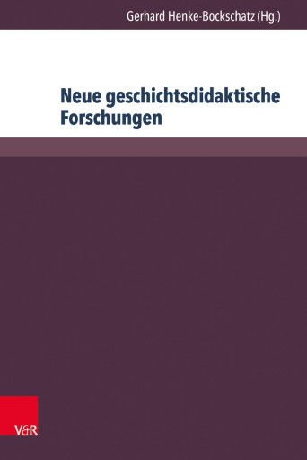 Portada del libro «Neue geschichtsdidaktische Forschungen»