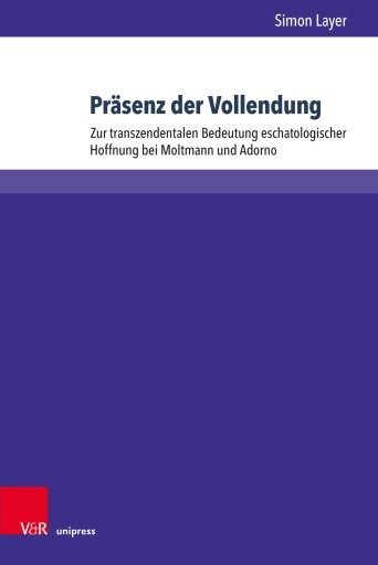 Portada del libro «Präsenz der Vollendung», de Simon Layer