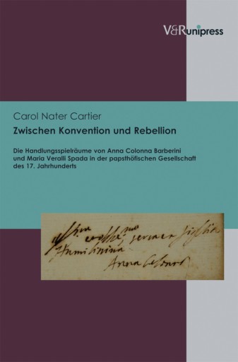 Portada del libro «Zwischen Konvention und Rebellion», de Carol Nater Cartier