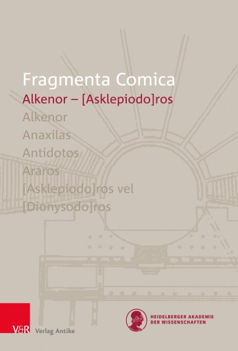 Portada del libro «FrC 16.1 Alkenor – [Asklepiodo]ros», de Giulia Maria Tartaglia