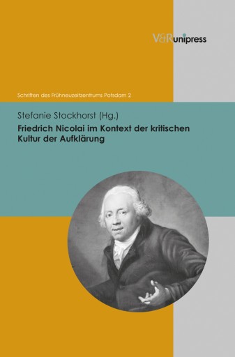 Portada del libro «Friedrich Nicolai im Kontext der kritischen Kultur der Aufklärung»