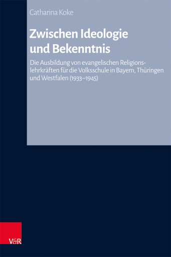 Portada del libro «Zwischen Ideologie und Bekenntnis», de Catharina Koke